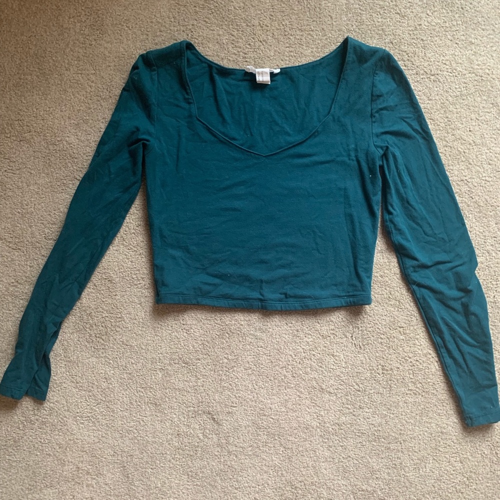 Green Forever 21 Crop Top